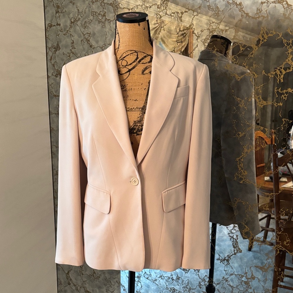 INC International Concepts Women's Cream Blazer